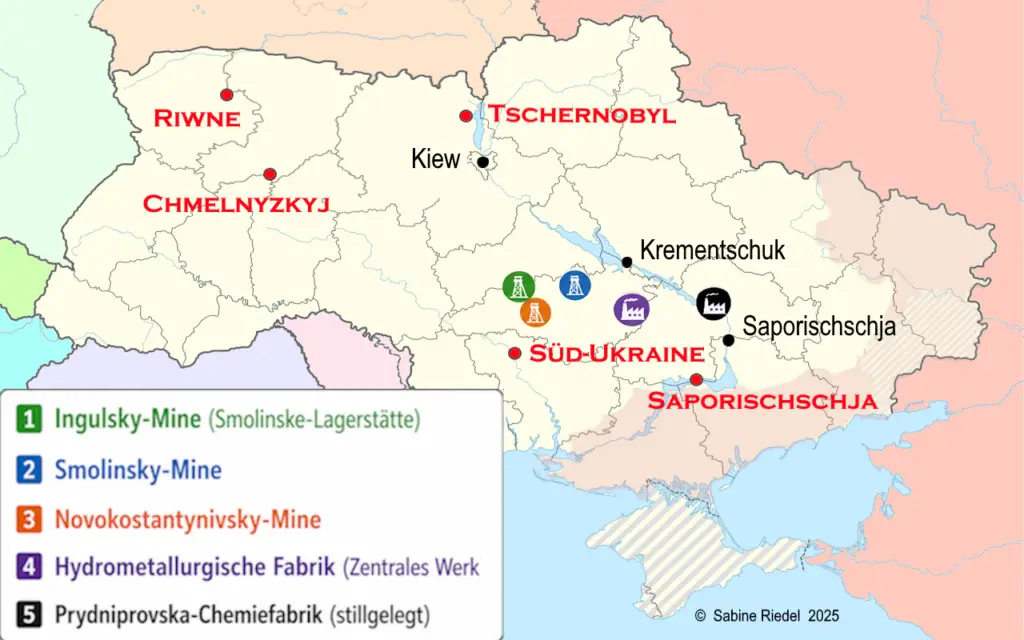 Uranminen Ukraine 2025